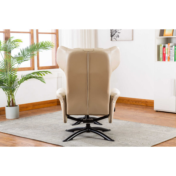 Latitude Run® Bourkelands 28.7" Wide Faux Leather Manual Ergonomic